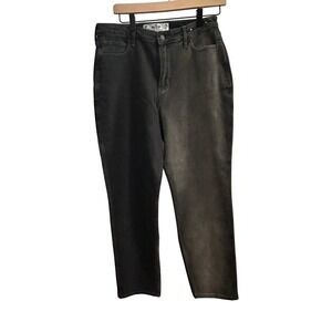 Hollister Women's Black Curvy High Rise Mom Jeans Size 9R Stretch Denim